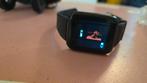 Smartwatch met fitness tracker en hartslagmeter, Gebruikt, Onbekend, Zwart, Ophalen of Verzenden