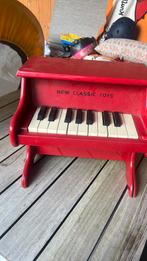 New Classic Toys speelgoedpiano rood, Kinderen en Baby's, Speelgoed | Overig, Ophalen, Gebruikt, Jongen of Meisje