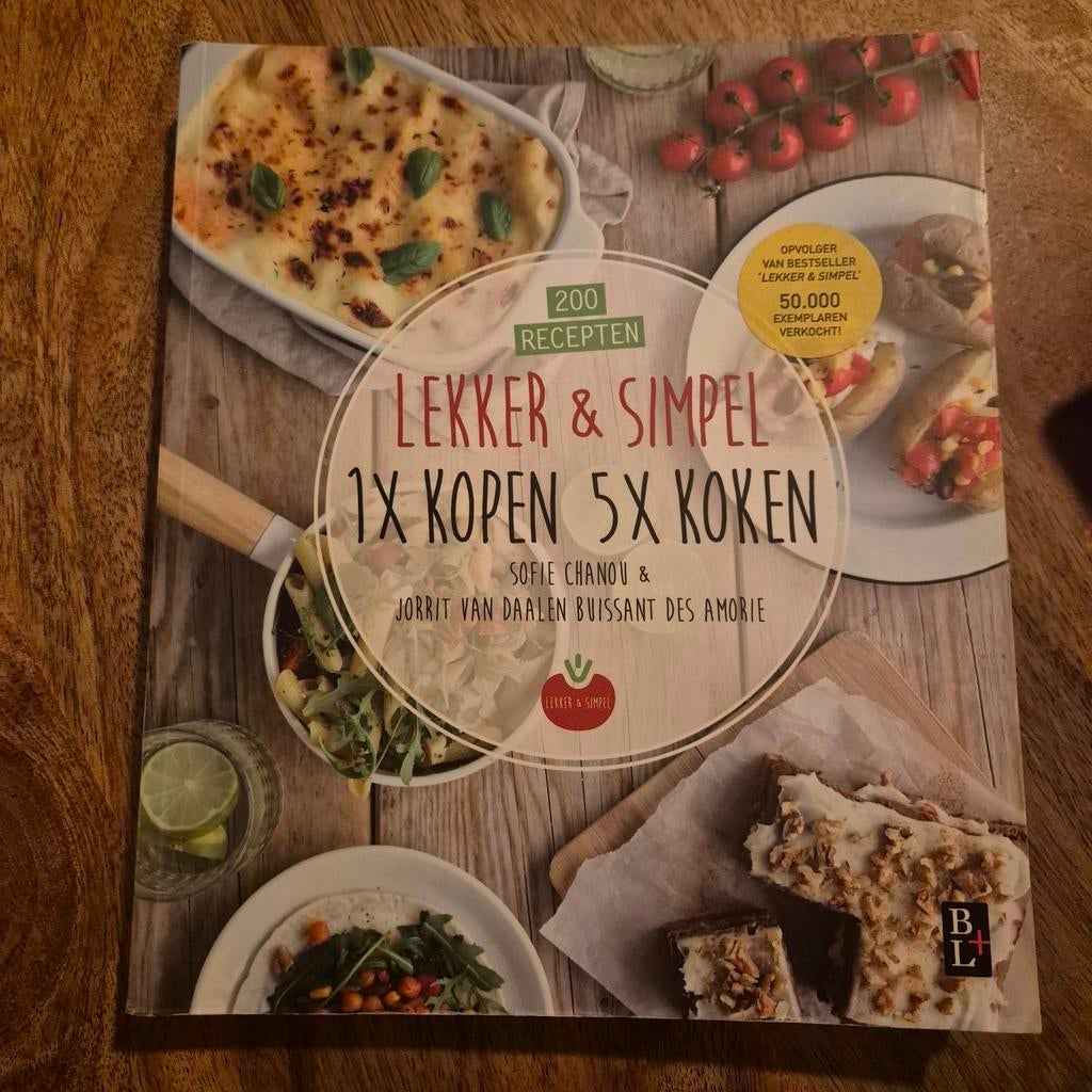Lekker & Simpel: 1x Kopen 5x Koken kookboek, Ophalen of Verzenden