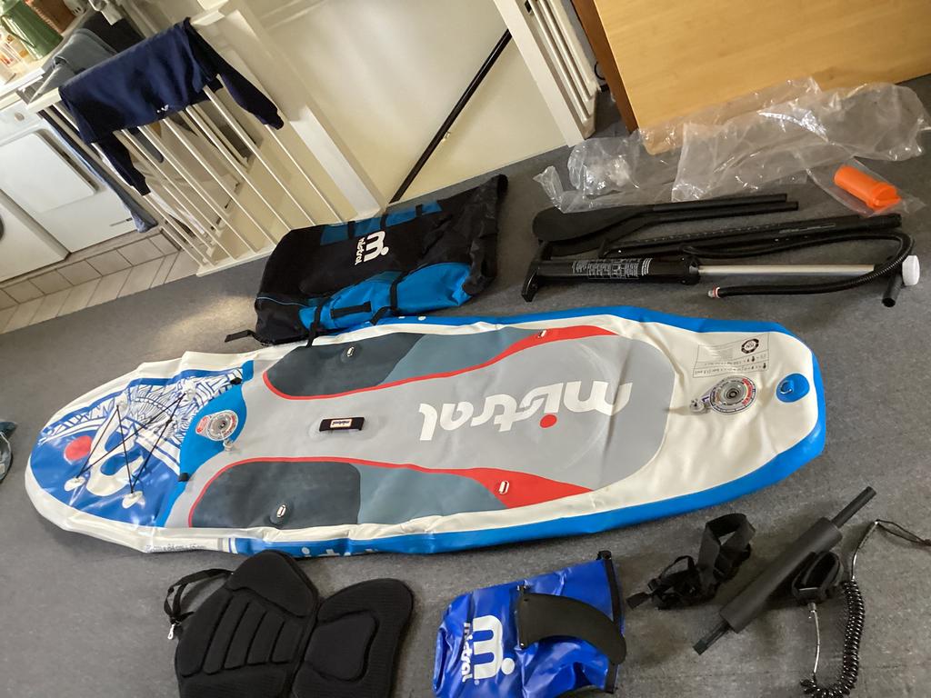 SUP board Mistral 10’5 complete set + stoeltje, Ophalen, Zo goed als nieuw, SUP-boards