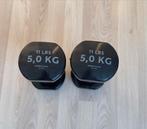 Set van 2 dumbbells - 5 kg per stuk, Ophalen of Verzenden, Gebruikt, Armen, Dumbbell