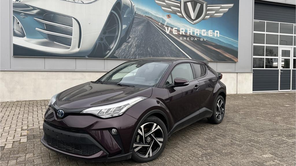 Toyota C-HR 1.8 Hybrid Advance HALF LEDER / BLINDSPOT / PDC, Auto's, Toyota, Gebruikt, Zwart, Leder en Stof, Bedrijf