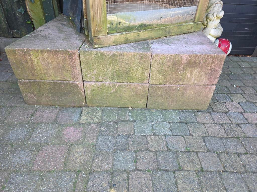 6 beton blokken, Ophalen, Rond, Minder dan 30 cm