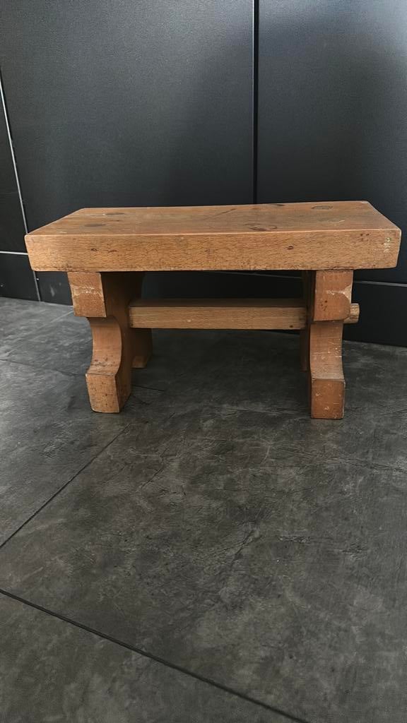 Vintage houten melkkrukje - Jaren 60/70, Huis en Inrichting, Ophalen of Verzenden, Gebruikt, Hout