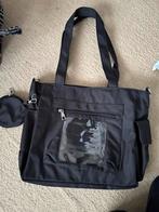 Grote Zwarte Handtas met Transparant Voorvak, Ophalen of Verzenden, Nieuw, Zwart, Handtas