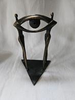 Abstract bronzen beeld: Het Oog van Verbinding, Ophalen of Verzenden
