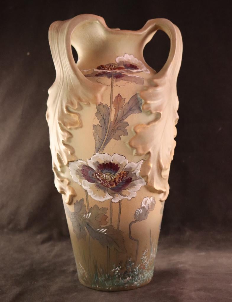 Grote antieke Jugendstil vaas, Ophalen of Verzenden