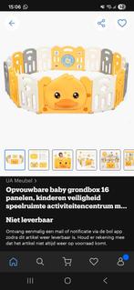 Grondbox - Zo goed als nieuw, slechts 3x gebruikt, Kinderen en Baby's, Boxen, Ophalen, Zo goed als nieuw, Overige vormen