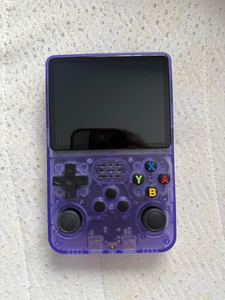R36S Retro Handheld Game Console - Paars, Spelcomputers en Games, Ophalen of Verzenden, Overige merken, Zo goed als nieuw