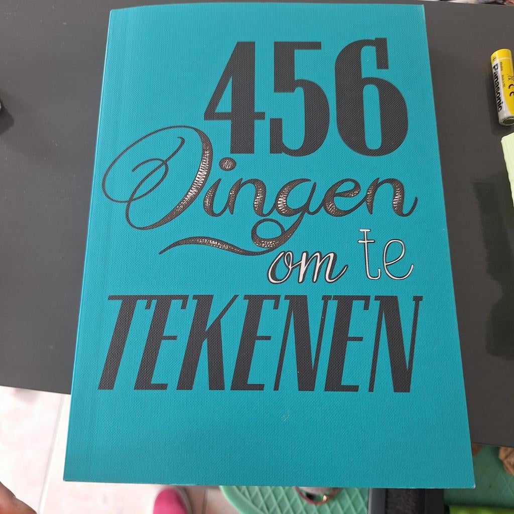 Tekenboek, 456 dingen om te tekenen NIEUW!, Ophalen of Verzenden, Nieuw, Papier, Schets- of Tekenboek