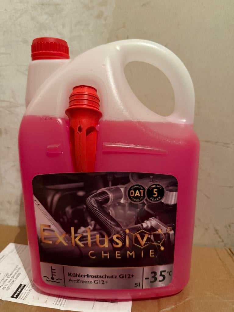 Exklusiv Chemie Antivries / Koelvloeistof G12+ 4,5 liter, Ophalen of Verzenden