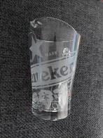 Te koop mooie nieuwe glazen bierschenk kan van Heineken., Verzamelen, Ophalen of Verzenden, Nieuw, Glas of Glazen, Heineken