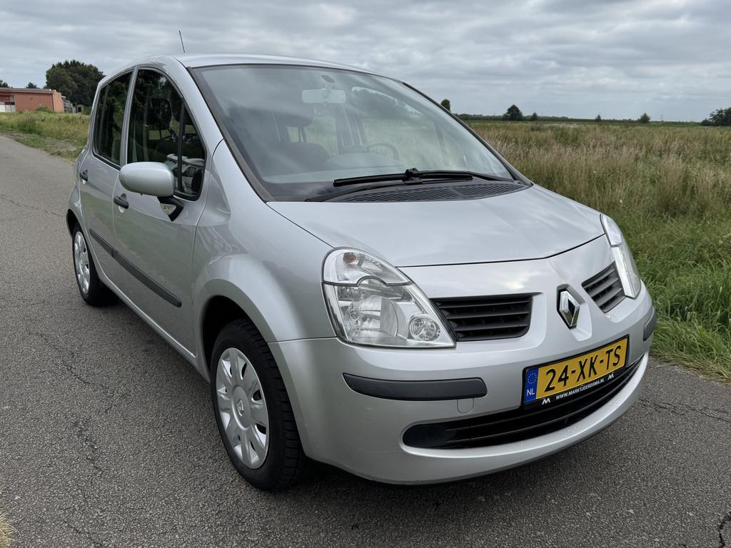 Renault Modus 1.4-16V Air Airco / 1eEig! / APK 08-2026!, Voorwielaandrijving, Gebruikt, Zwart, 4 cilinders