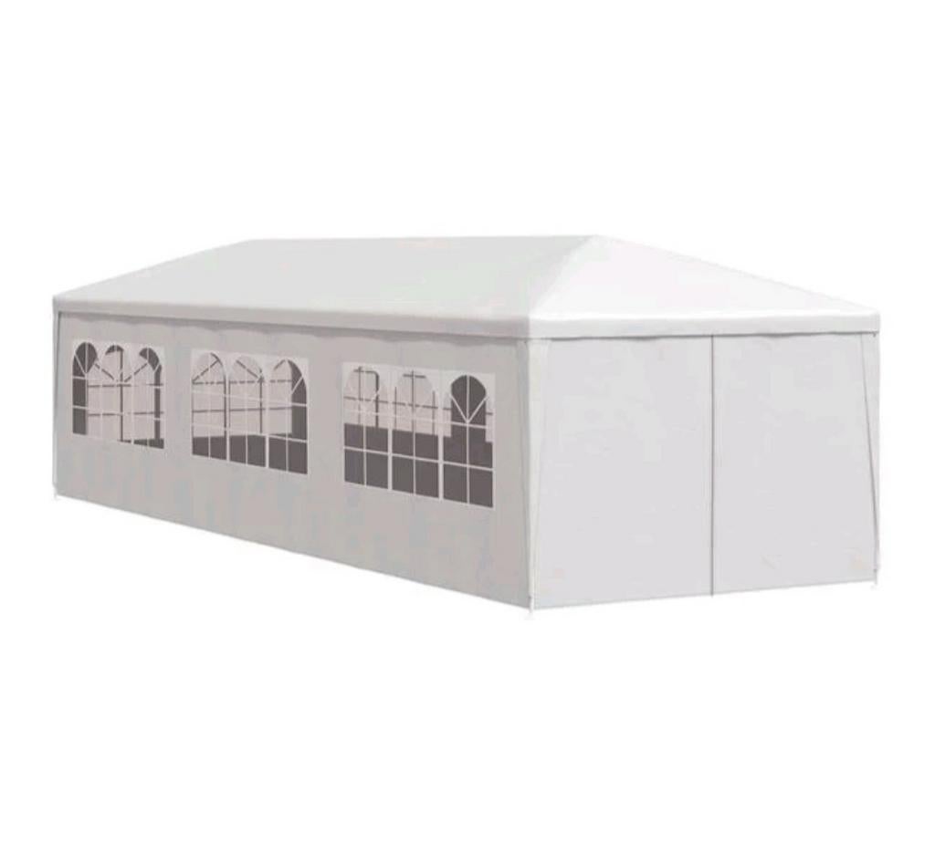 Partytent 9x3 (wit), Tuin en Terras, Partytenten, Ophalen, 5 tot 8 meter, Minder dan 4 meter, Opvouwbaar