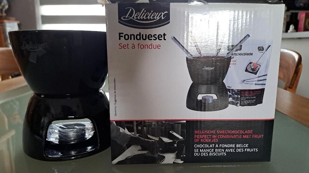 fondueset, Ophalen of Verzenden, Zo goed als nieuw, Waxinelicht, Fondueset