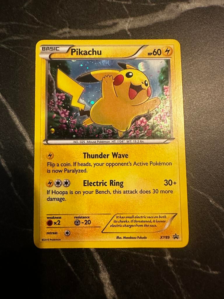 Pikachu [Holo] [Promo] #XY89, Hobby en Vrije tijd, Verzamelkaartspellen | Pokémon, Ophalen of Verzenden, Zo goed als nieuw, Losse kaart
