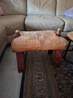 Mooie vintage kamelenkruk kamelen zadel egypte voetenbank, Ophalen of Verzenden, Rechthoekig, Minder dan 50 cm