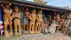 MASSIEF HOUTEN INDIANEN BEELDEN VOOR COUNTRY BAR /STEAKHOUSE, Antiek en Kunst, Ophalen