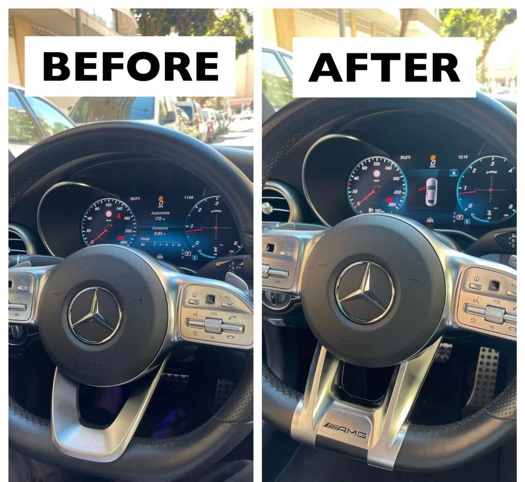 Mercedes AMG Logo Stuur W205 W213 A B C E W177 W247 Cla Glc, Ophalen of Verzenden