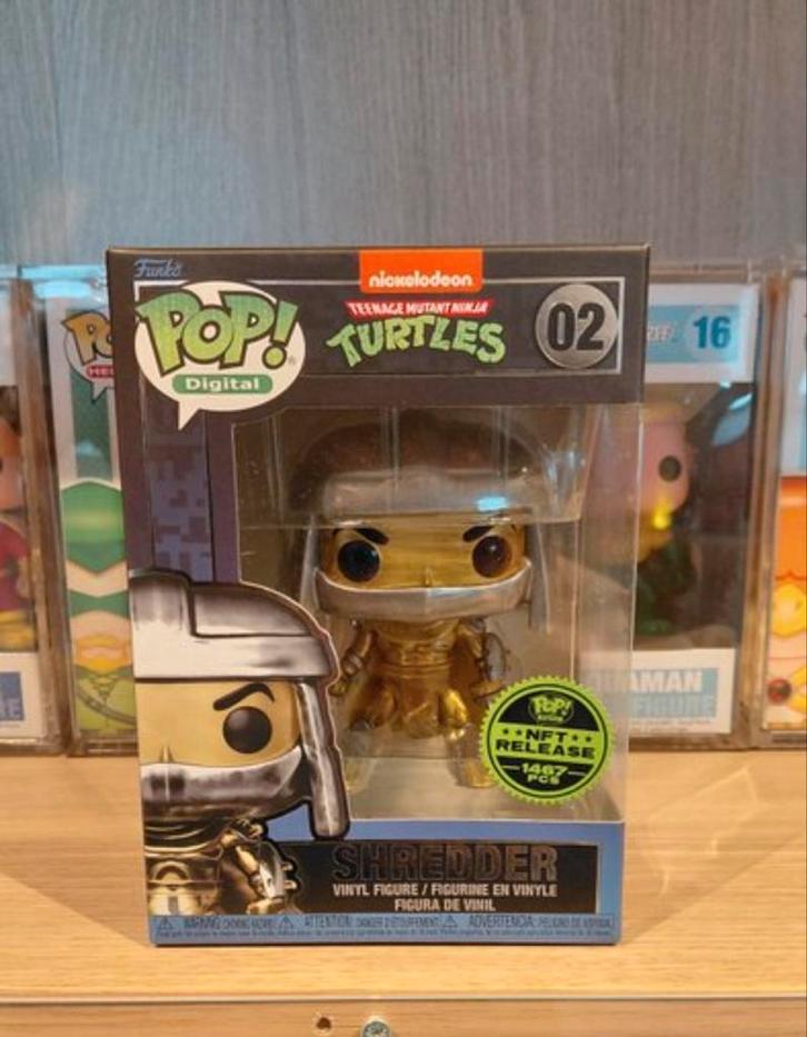 Funko Pop! Digital Shredder NFT Release 02 TMNT, Verzamelen, Poppetjes en Figuurtjes, Nieuw, Ophalen of Verzenden
