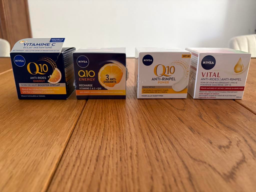 Diverse potjes nivea cremes nieuw in de verpakking!!, Ophalen, Nieuw, Gehele gezicht, Overige typen