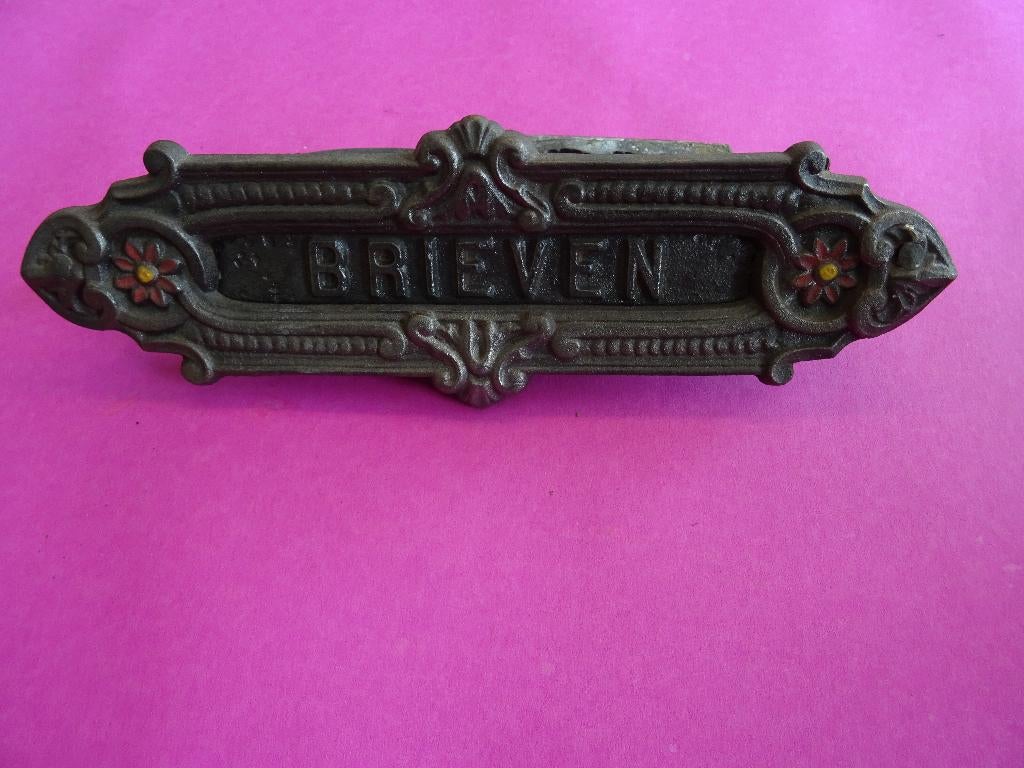 oude antieke brievenbus van voordeur deur post, Ophalen of Verzenden