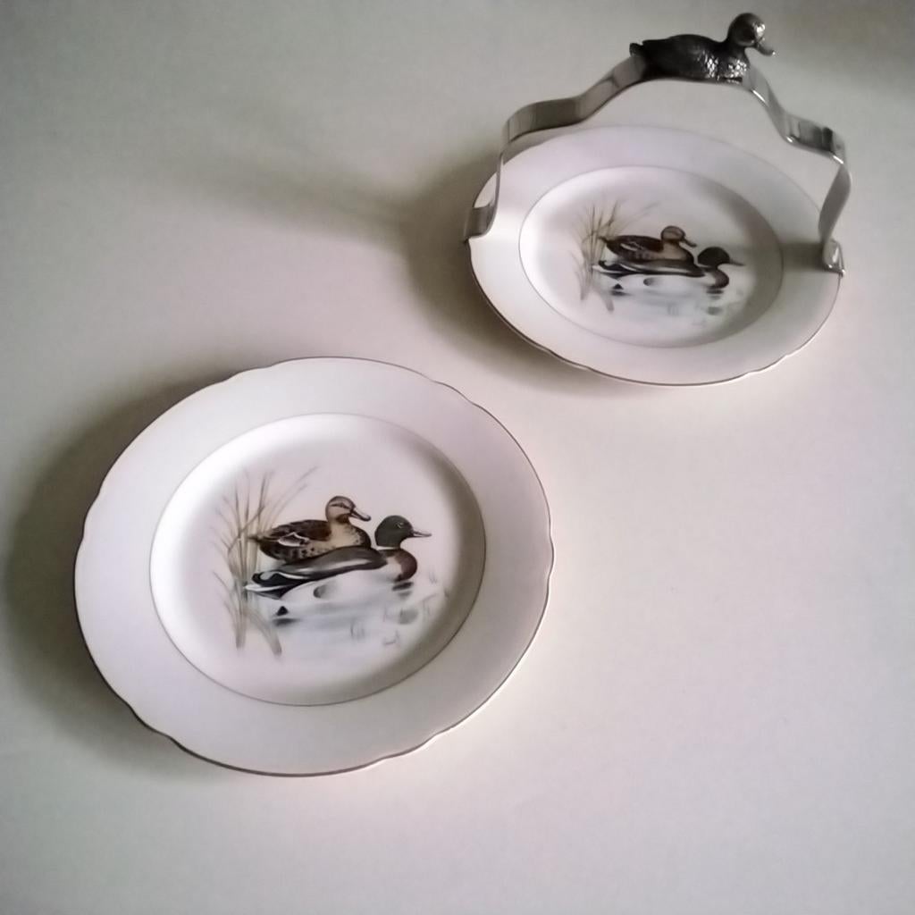 2 seltmann weiden taartbordjes eenden, Huis en Inrichting, Keuken | Servies, Ophalen of Verzenden, Overige stijlen, Bord(en)