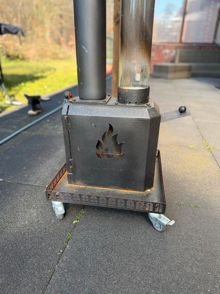 Pelletkachel Terrasverwarmer - Sfeervol & Efficiënt, Tuin en Terras, Terrasverwarmers, Gebruikt, Vloer, Ophalen