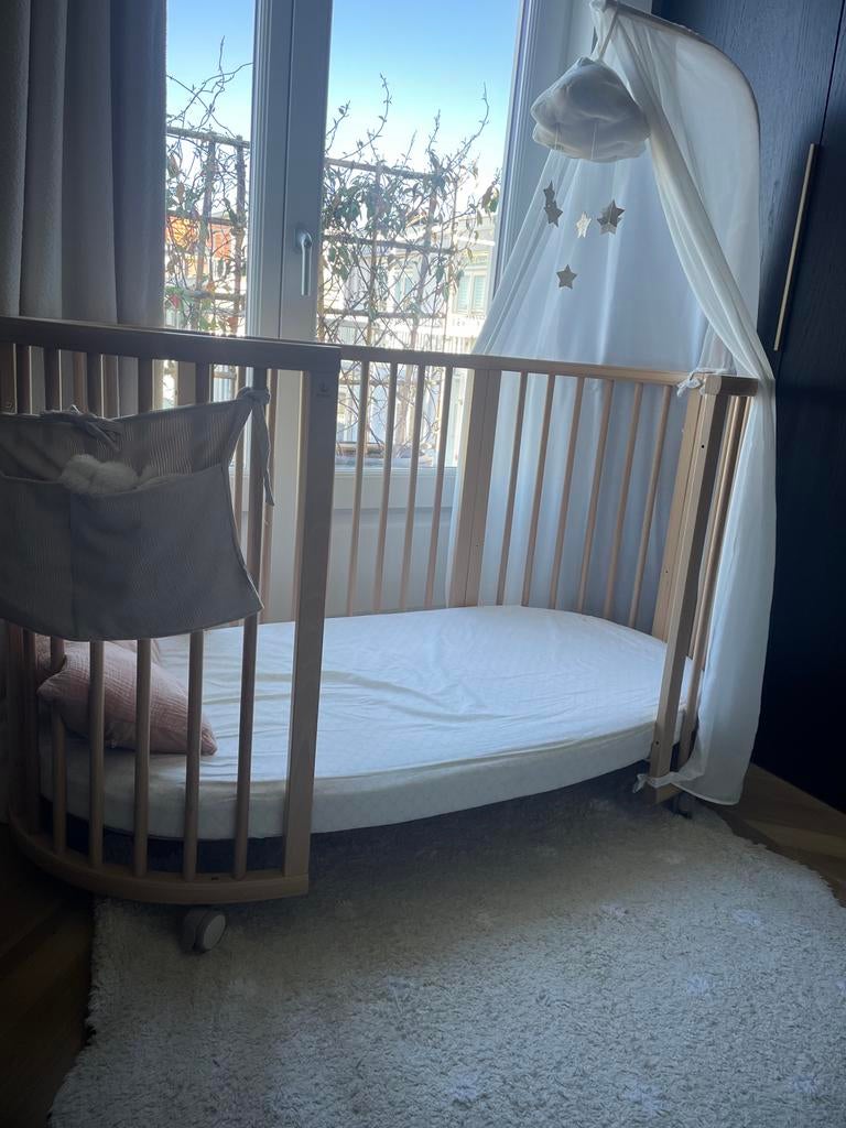 Stokke Sleepi Wieg - Natuurlijk Hout, Kinderen en Baby's, Babywiegjes en Ledikanten, Ophalen, Zo goed als nieuw, Wieg