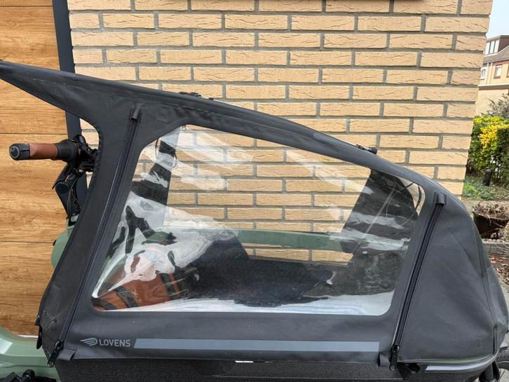 Regenhuif Lovens nieuw type, Fietsen en Brommers, Fietsen | Bakfietsen, Zo goed als nieuw, 4 kinderen of meer, Huif, Ophalen