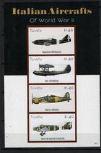 TUVALU 2015 pf blok militaire luchtvaart vliegtuigen wo1  1, Ophalen of Verzenden, Postfris, Vliegtuigen