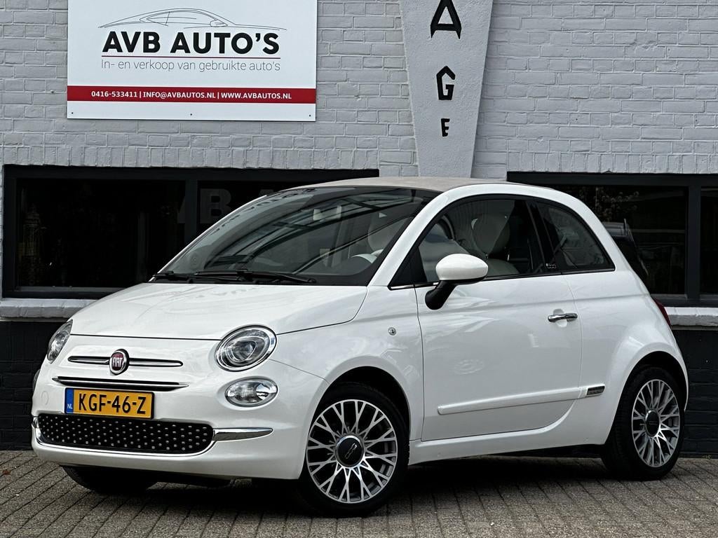 Fiat 500 C 1.2 Lounge Airco Cruise Groot Scherm PDC Cabrio, Voorwielaandrijving, Gebruikt, 4 cilinders, Cabriolet
