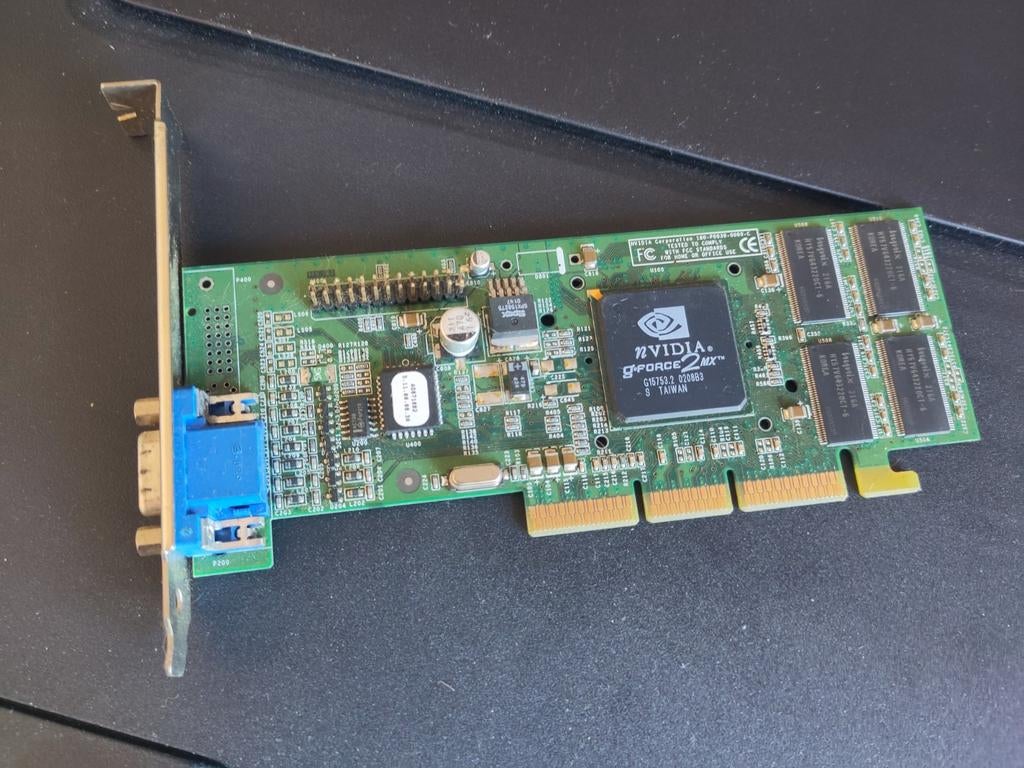 Retro videokaart IBM GeForce 2 mx400 32mb AGP, Computers en Software, Vintage Computers, Ophalen of Verzenden, IBM