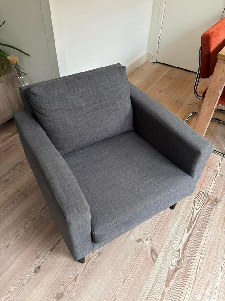 IKEA FRIHETEN Armchair Dark Grey, Huis en Inrichting, Banken | Sofa's en Chaises Longues, Zo goed als nieuw, Eenpersoons, Minder dan 150 cm