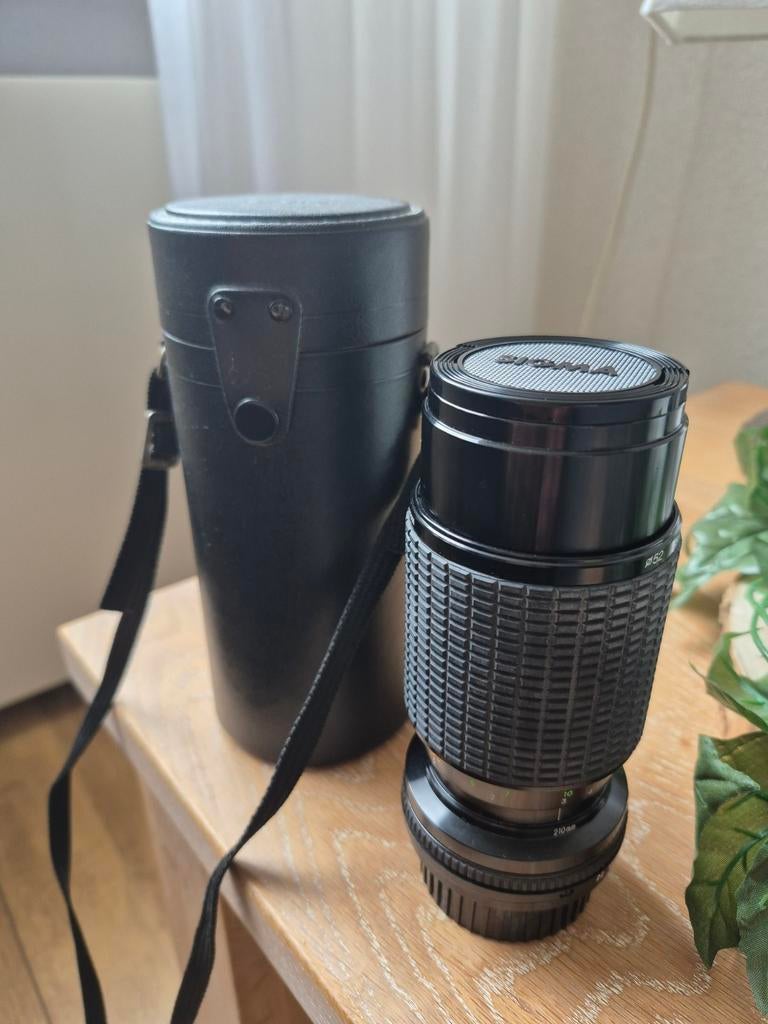 Sigma Zoom-K II 1:4.5 f=75-210mm lens met koker, Ophalen, Gebruikt, Telelens, Zoom