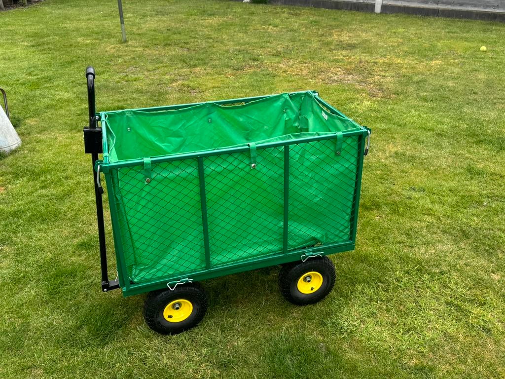 Hoge Bolderkar/ Tuinkar / Strandkar, Ophalen, Opvouwbaar, Zo goed als nieuw