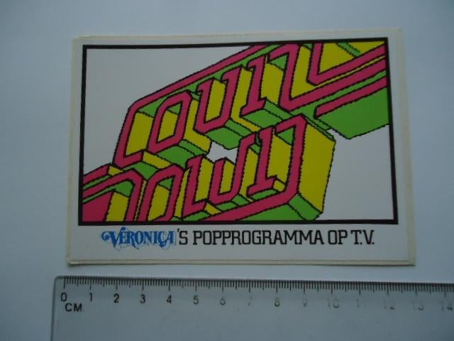 sticker oud Countdown Veronica pop popmuziek tv radio -, Verzenden, Zo goed als nieuw, Bedrijf of Vereniging