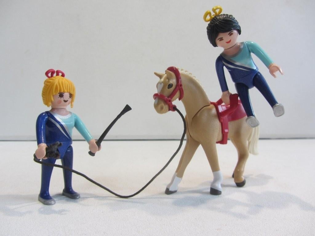 Playmobil Voltigeteam met paard – 6933, Ophalen of Verzenden, Gebruikt, Los playmobil