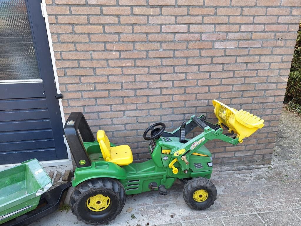 John Deere traptrekker met aanhanger - opknapper, Ophalen of Verzenden