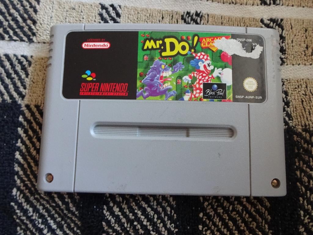 SNES Mr. Do! , Snes Nintendo Game, Avontuur en Actie, Gebruikt, 2 spelers, Ophalen of Verzenden