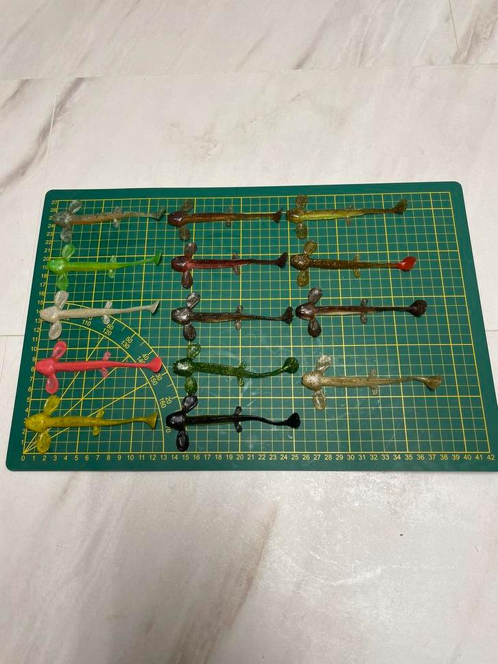 Goby of grondel shad met paddle tail.12cm., Watersport en Boten, Hengelsport | Roofvissen, Nieuw, Overige typen, Ophalen of Verzenden