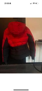 Nikkie Puffer Jas Rood/Zwart met Ceintuur, Ophalen, Zo goed als nieuw, Maat 36 (S), Rood