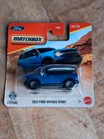 Matchbox 2022 Ford Bronco Sport blauw nieuw in verpakking, Ophalen of Verzenden, Nieuw, Auto