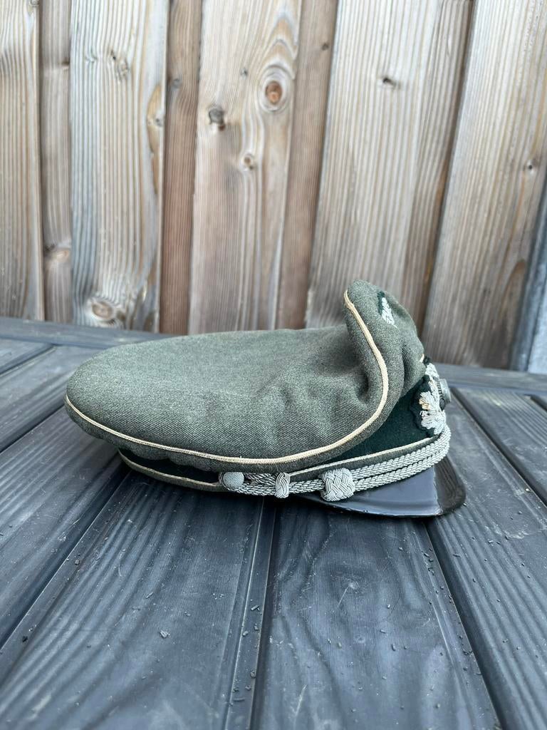 Originele Duitse officierspet Infanterie, Verzamelen, Militaria | Tweede Wereldoorlog, Ophalen of Verzenden, Duitsland, Embleem of Badge