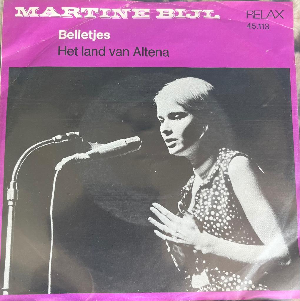 Martine bijl. Belletjes/Het land van Altena, Gebruikt, 7 inch, Single, Ophalen of Verzenden