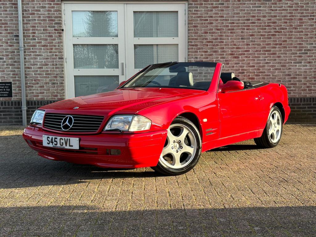 Mercedes-Benz SL-Klasse Cabrio 320 1998 RHD Mooie staat, Auto's, Automaat, Achterwielaandrijving, Zwart, Cabriolet