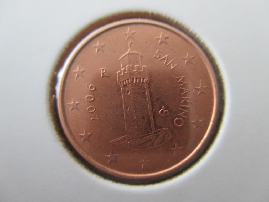 San Marino 1 cent 2006 unc, Postzegels en Munten, Munten | Europa | Euromunten, Ophalen of Verzenden, San Marino, 1 cent, Losse munt