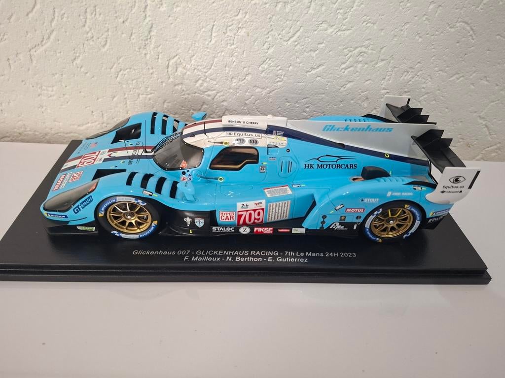 Spark 1:18 Glickenhaus 007 LMH #709 - 7th Le Mans 2023, Overige merken, Auto, ., Ophalen of Verzenden