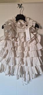 Summum quinty plissé party ivory top maat M nieuw, Kleding | Dames, Tops, Maat 38/40 (M), Summum, Beige, Nieuw