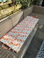Buitenstoel kussen 166x59 cm - Zomerse print, Tuin en Terras, Ophalen of Verzenden, Gebruikt